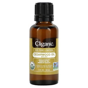 Cliganic, Aceite esencial 100% puro, Aceite de madera de cedro, 30 ml (1 oz. Líq.)