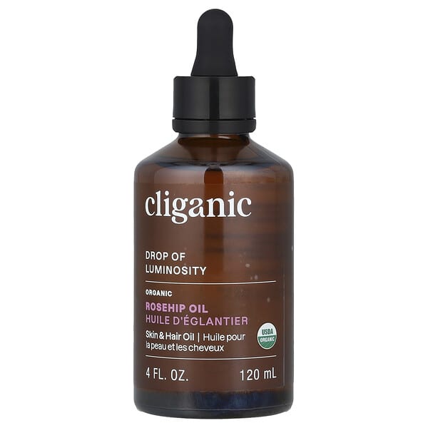 Cliganic, 有機玫瑰果油，4 液量盎司（120 毫升）