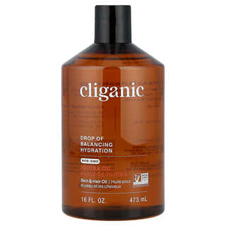 Cliganic, Drop of Balancing Hydration™, 100% чистое масло жожоба, 473 мл (16 жидк. унций)