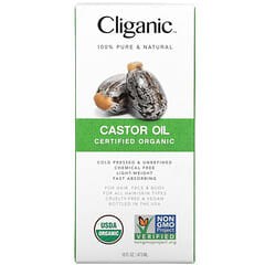 Cliganic, 100% Pure & Natural, Castor Oil, 16 fl oz (473 ml)