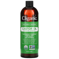 Cliganic, Aceite de ricino 100 % puro y natural, 473 ml (16 oz. líq.)