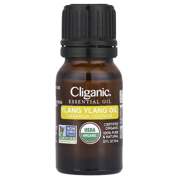 Cliganic, 100% Pure Essential Oil, Ylang Ylang, 0.33 fl oz (10 ml)