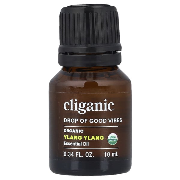 Cliganic, 100% Pure Essential Oil, Ylang Ylang, 0.33 fl oz (10 ml)