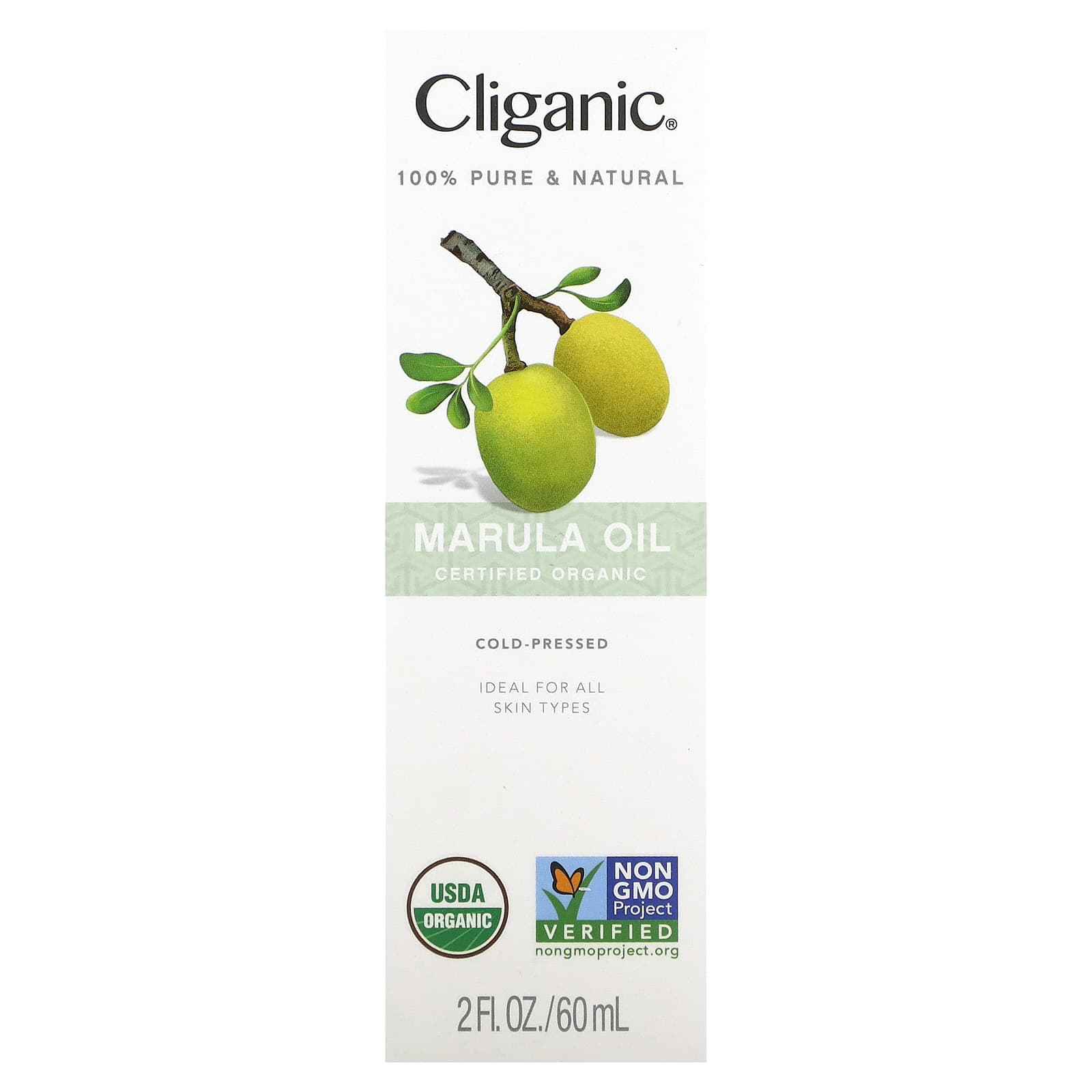 Cliganic, 100% Pure & Natural, Marula Oil, 2 fl oz (60 ml) Image 3