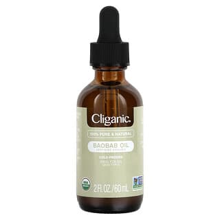 Cliganic, 100% Pure & Natural, Baobaböl, 60 ml (2 fl. oz.)