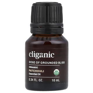 Cliganic, Aceite esencial 100% puro, Aceite de pachuli, 10 ml (0,33 oz. Líq.)