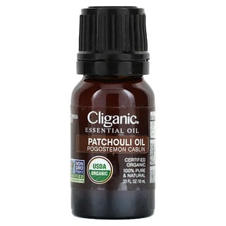 Cliganic, 100% чистое эфирное масло, масло пачули, 10 мл (0,33 жидк. Унции)
