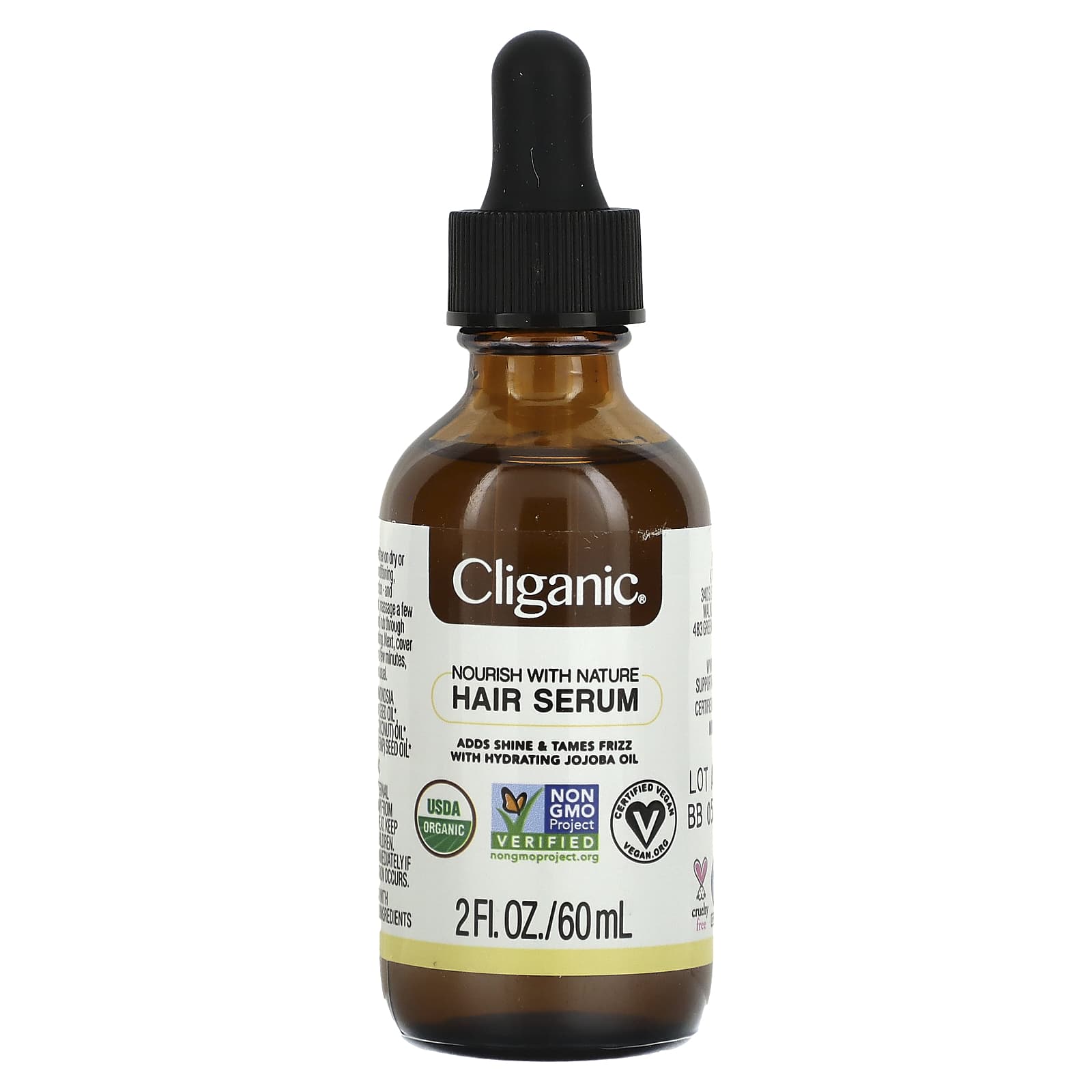 Cliganic, 100 Natural Hair Serum, 2 fl oz (60 ml)