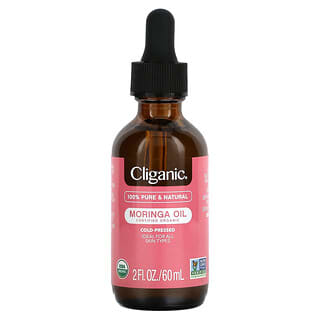 Cliganic, 100% Pure & Natural, Moringa Oil, 2 fl oz (60 ml)