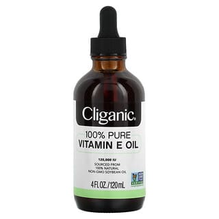 Cliganic, 100% Puro e Natural, Óleo de Vitamina E, 120.000 UI, 120 ml (4 fl oz)