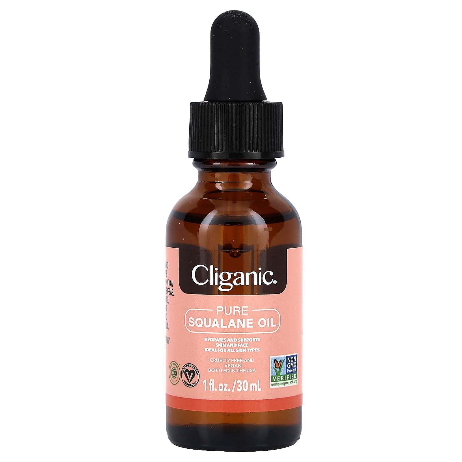 100％ピュア＆ナチュラル スクワランオイル、30ml（1液量オンス）