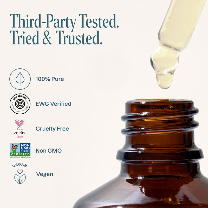 100％ピュア＆ナチュラル スクワランオイル、30ml（1液量オンス）