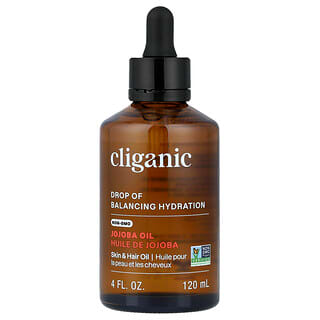 Cliganic, Aceite de jojoba, para piel grasa y piel mixta, 4 fl oz (120 ml)