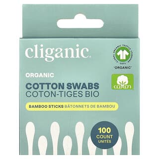 Cliganic, Organic Cotton Swabs , 100 Count