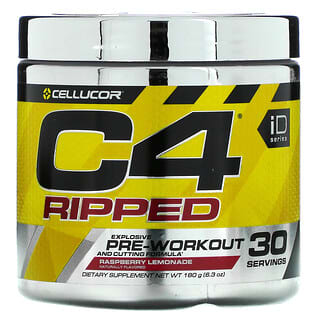 Cellucor, C4 Ripped, Explosive Pre-Workout, Raspberry Lemonade, 6.3 oz (180 g)