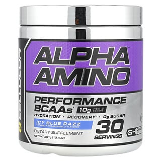 C4 / Cellucor, Alpha Amino, BCAA для улучшения результатов, льдисто-голубая вспышка, 381 г (13,4 унции)