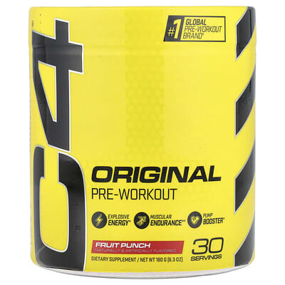 C4 / Cellucor, C4® Original, Pre-Workout Formula, Fruit Blend, 6.3 oz (180 g)
