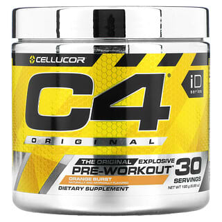 Cellucor, C4 Original Explosive, Pre-Workout, Ergänzungsmittel zur Trainingsvorbereitung, Orange Burst, 195 g (6,88 oz.)