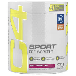 C4 / Cellucor, C4 Sport, Suplemento preentrenamiento, Sandía, 201 g (7,1 oz)