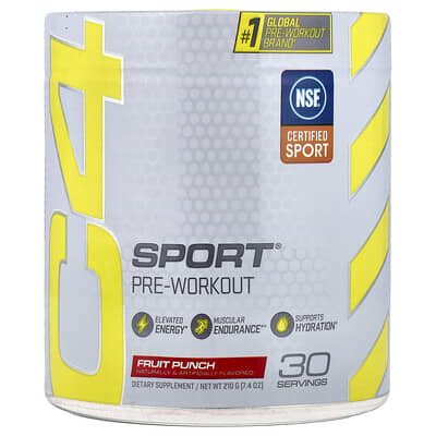 C4 / Cellucor, C4 Sport, Pre-Workout, Fruit Blend Flavor, 7.4 oz (210 g)