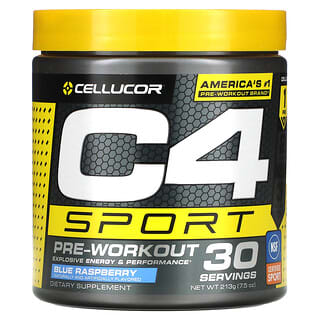 Cellucor, C4 Sport, Pre-Workout, Blue Raspberry, 7.5 oz (213 g)