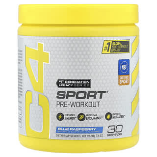 C4 / Cellucor, C4 Sport®, Pre-Workout, Blue Raspberry, 7.5 oz (213 g)