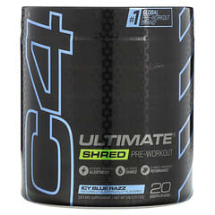 Cellucor, C4 Ultimate Shred, Pre-Workout, Ice Blue Razz, 11.1 oz (316 g)