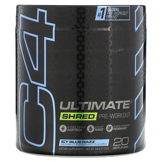 Cellucor, C4 Ultimate Shred, Pre-Workout, Ice Blue Razz, 316 g