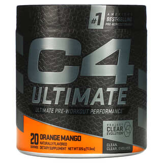 Cellucor, C4 Ultimate Ultimate Pre-Workout Performance, Orange Mango, 11.5 oz (326 g)
