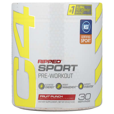C4 / Cellucor, C4® Ripped Sport, Pre-Workout, Fruit Blend, 7.5 oz (213 g)
