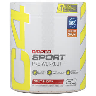 C4 / Cellucor, C4® Sport Ripped, Pre-Workout, Fruit Punch, 7.5 oz (213 g)