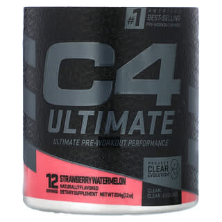 Cellucor, C4 Ultimate, Ultimate Pre-Workout Performance, truskawka i arbuz, 204 g