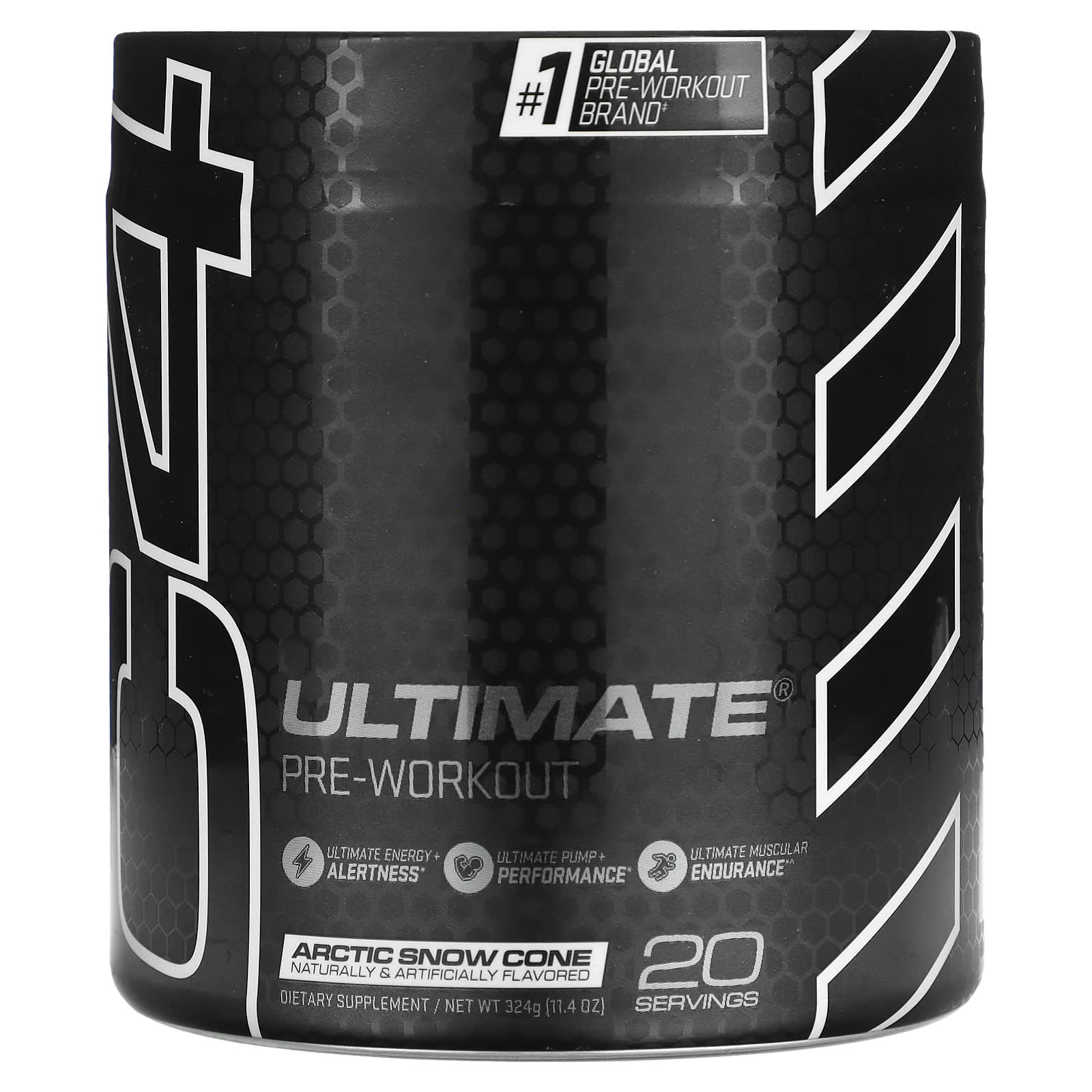 Cellucor, C4 Ultimate（C4アルティメット）、プレワークアウト、アークティック スノーコーン、324g（11.4オンス）
