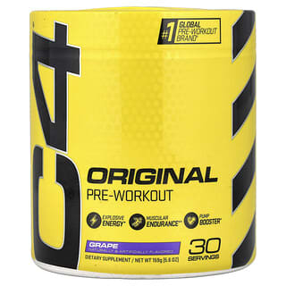 C4 / Cellucor, C4® Original, предтренировочный комплекс, со вкусом винограда, 159 г (5,6 унции)