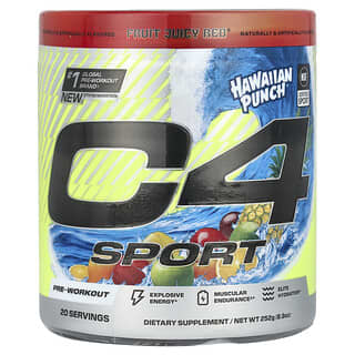 Cellucor, C4 Sport, Pre-Workout, Hawaiian Punch® Fruit Juicy Red®, 252 g