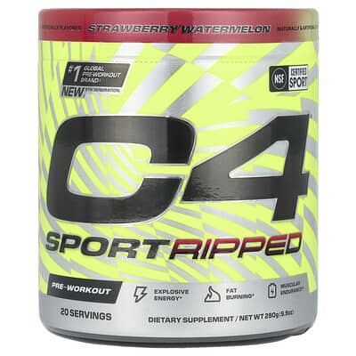 C4 / Cellucor, C4® Ultimate Ripped, Pre-Workout, Strawberry Watermelon, 9.9 oz (280 g)