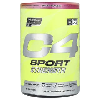 Cellucor, C4, Sport Strength, Suplemento preentrenamiento, Ponche de frutas, 410 g (14,5 oz)
