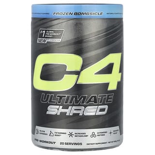 Cellucor, C4, Ultimate Shred, передтренувальна добавка, Frozen Bombsicle, 406 г (14,3 унції)