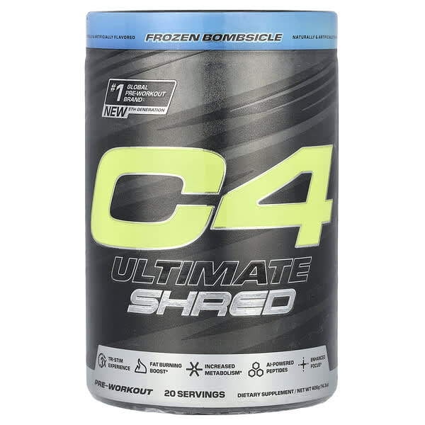 C4 Ultimate Shred, Pre-Workout, Frozen Bombsicle, 14.3 oz (406 g)