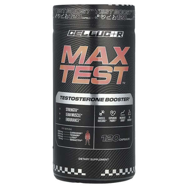 C4 / Cellucor, Max Test™，睾酮助推器，120 粒膠囊