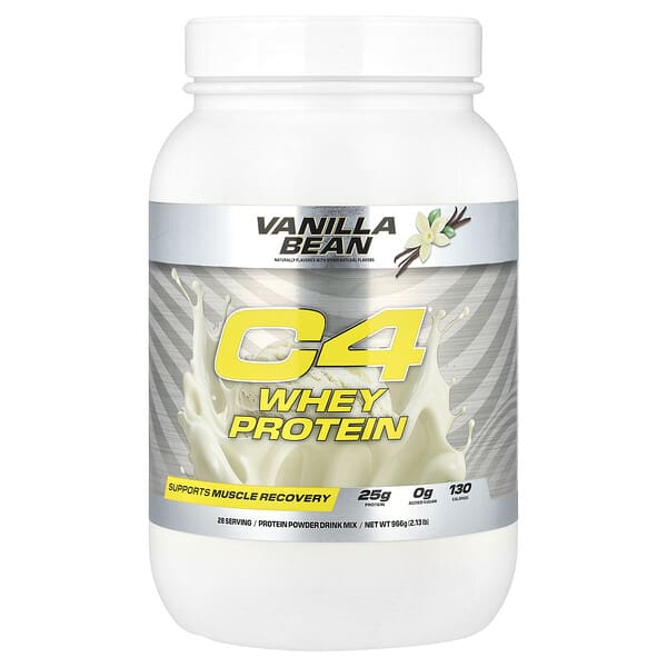 C4 / Cellucor, C4® 유청 단백질, 바닐라빈, 966g(2.13lb)