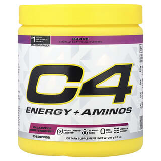 C4 / Cellucor, C4® Energy + аминокиселини, грозде, 246 g (8,7 oz)