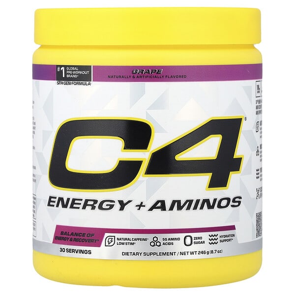 C4 / Cellucor C4® Energy + Aminos, Grape, 8.7 oz (246 g)