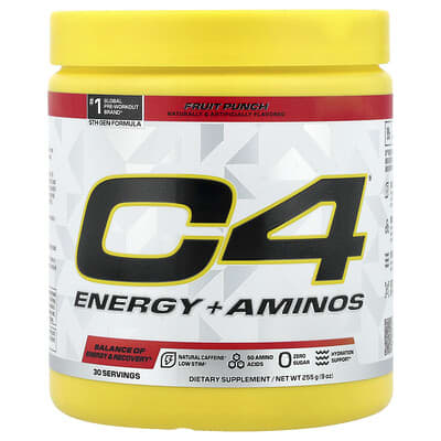 C4 / Cellucor, C4®, Energy + Amino Acids, Fruit Blend, 9 oz (255 g)