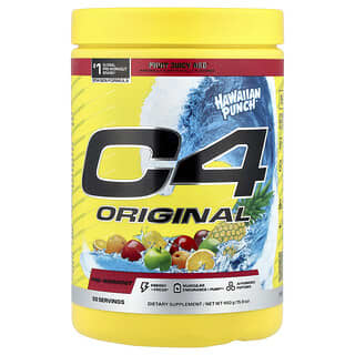 C4 / Cellucor, C4 Original, Preentrenamiento, Hawaiian Punch®, Fruit Juicy Red™, 450 g (15,9 oz)
