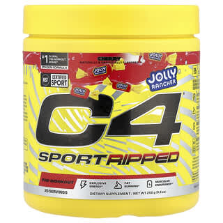 C4 / Cellucor, C4® Sport Ripped, Pre-Workout, Jolly Rancher Cherry, 9.4 oz (266 g)