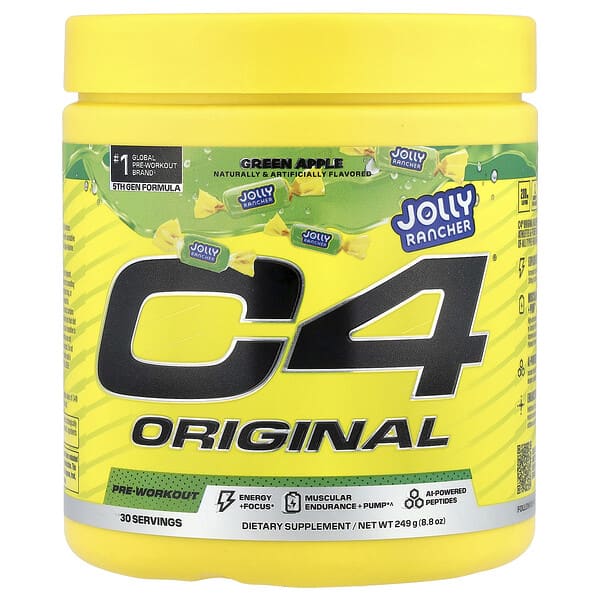 C4® Original, Pre-Workout, Jolly Rancher Green Apple, 8.8 oz (249 g)