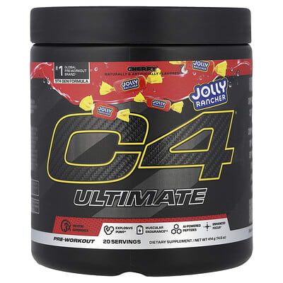 C4 / Cellucor, C4® Ultimate, Pre-Workout, Jolly Ranch Cherry, 14.6 oz (414 g)