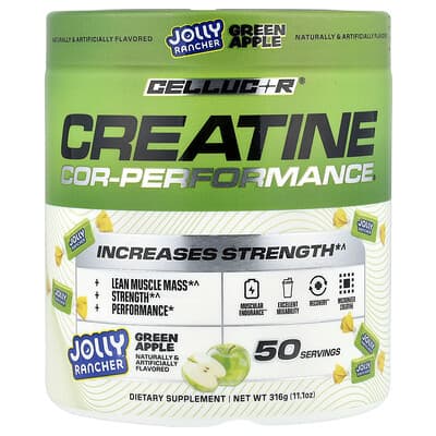 C4 / Cellucor, Cor-Performance® Creatine, Jolly Rancher, Green Apple Flavor, 11.1 oz (316 g)