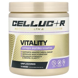 C4 / Cellucor, Vitality, Collagen Peptides + Creatine, Unflavoured, 7.4 oz (210 g)